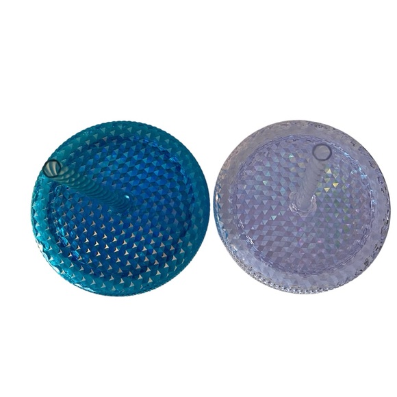 Starbucks Cold Cup Tumbler Bundle of 2 Iridescent Studded & Glacier Blue Studded - Picture 4 of 6